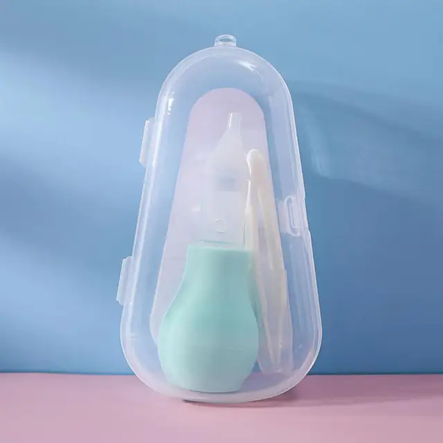 Pinzette E Aspiratore Nasale Per Neonati - Set Pulizia Naso Baby, Testa Rotonda E Sicura - Foto 4