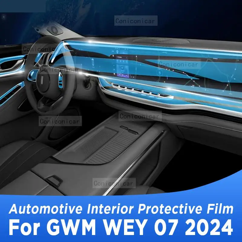 

For GWM WEY 07 2024 Gearbox Panel Navigation Screen Automotive Interior TPU Protective Film Cover Anti-Scratch