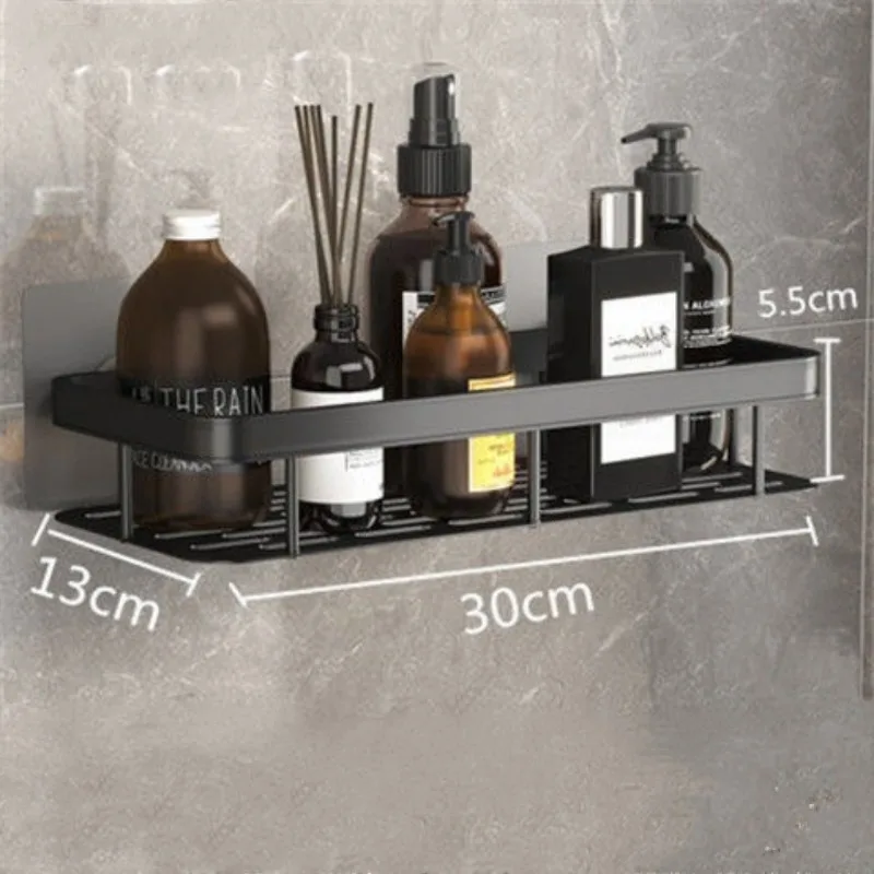 Bathroom Square Basket Suction Wall Shower Room Rectangular Perforation-free Bathroom Corner Shelf 6