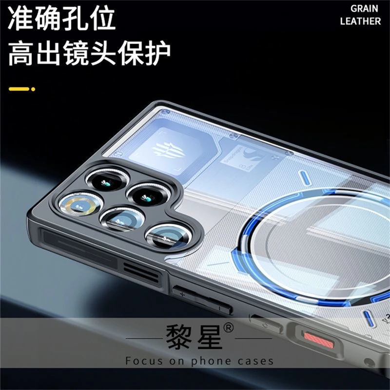Transparent Acrylic Hard Cover | Anti-Fall Protection for Red Magic 11 Pro Plus