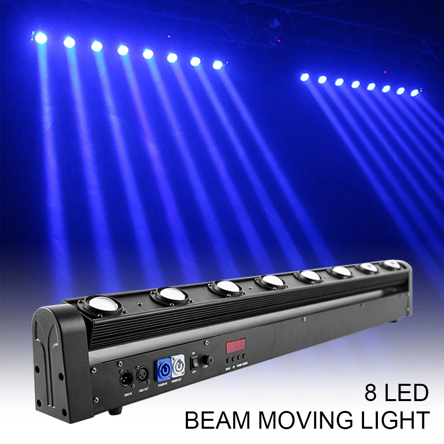 Led 8x12w RGBW mobile Head Beam Stage Lighting è adatto per Bar DJ Disco Party Nightclub Dance Floor Wedding Lighting E