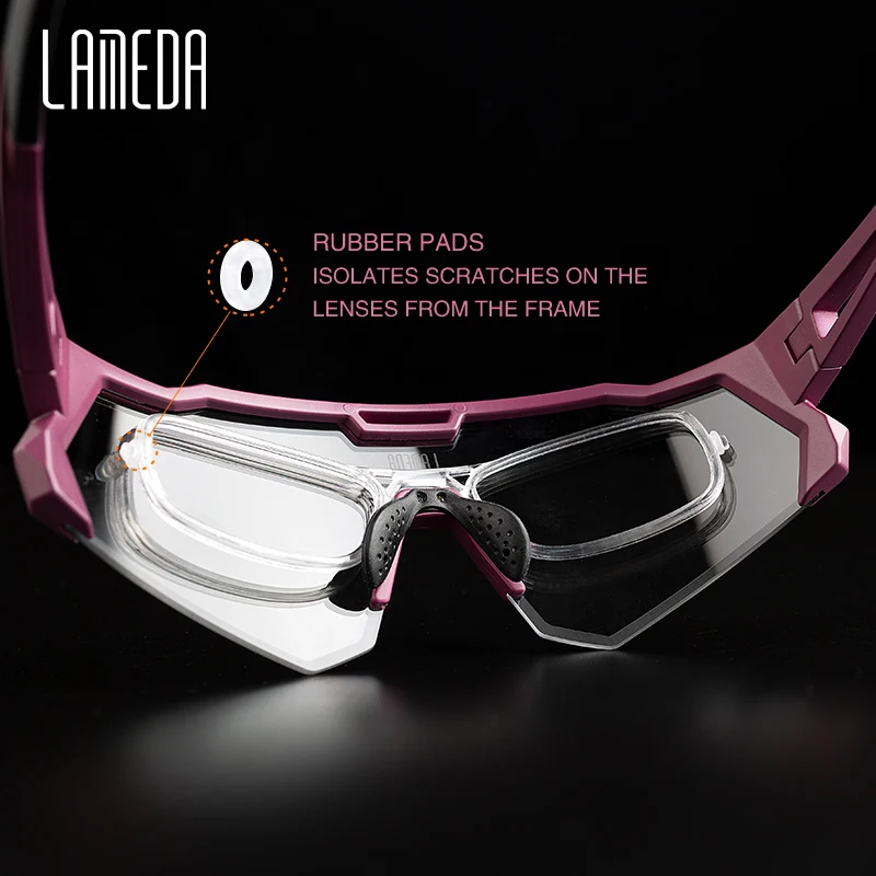 LAMEDA Photochromic Cycling Sunglasses Men Professional Bicycle Glasses Goggles Windproof MTB Road Bike Glasses Mountain Eyewear Cycling Sunglasses Cycling Glasses Sun Glasses Bicycle Glasses Sport Sunglasses Sports Glasses Sports Goggles