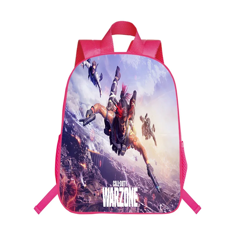 

16-дюймовый рюкзак Call of Duty Warzone, школьный ранец Kawayi для девочек розового цвета, детские рюкзаки с мультяшным принтом, Детский Повседневный рюкзак, рюкзаки