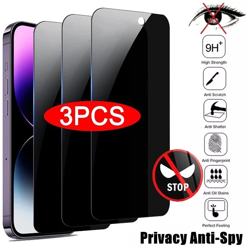 

Privacy Anti Spy Screen Protector For Iphone 15 14 Pro Max 11 13 12 XR X Xs Max 7 8 Plus SE 2020 2022 13 Mini 6s 14promax Glass