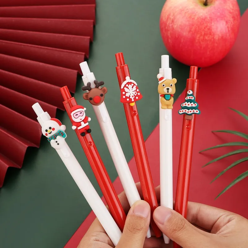 

6Pcs/Set Gel Pen Christmas Pen Stationery Kawaii School Supplies Gel Ink Pen School Stationery Office Suppliers Pen Kids Gifts