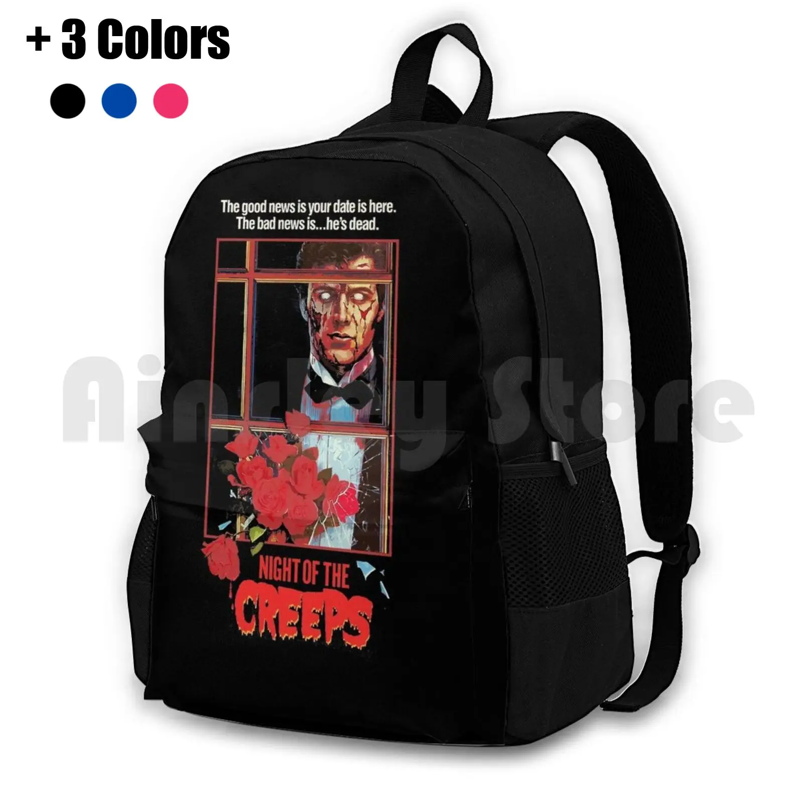 

Уличный походный рюкзак Creeps, водонепроницаемый, для кемпинга, путешествий, винтажный, ретро, ужас, винтажные фильмы, Классический культовый фильм 80-х 80-х годов, фильмы