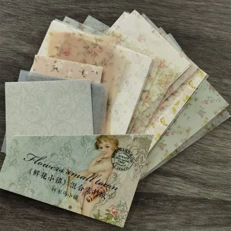 

30 шт. винтажный смешанный бумажный коллаж для скрапбукинга журнала материалы для самостоятельного изготовления Ретро Цветочный город творческий фон для записей канцелярские принадлежности