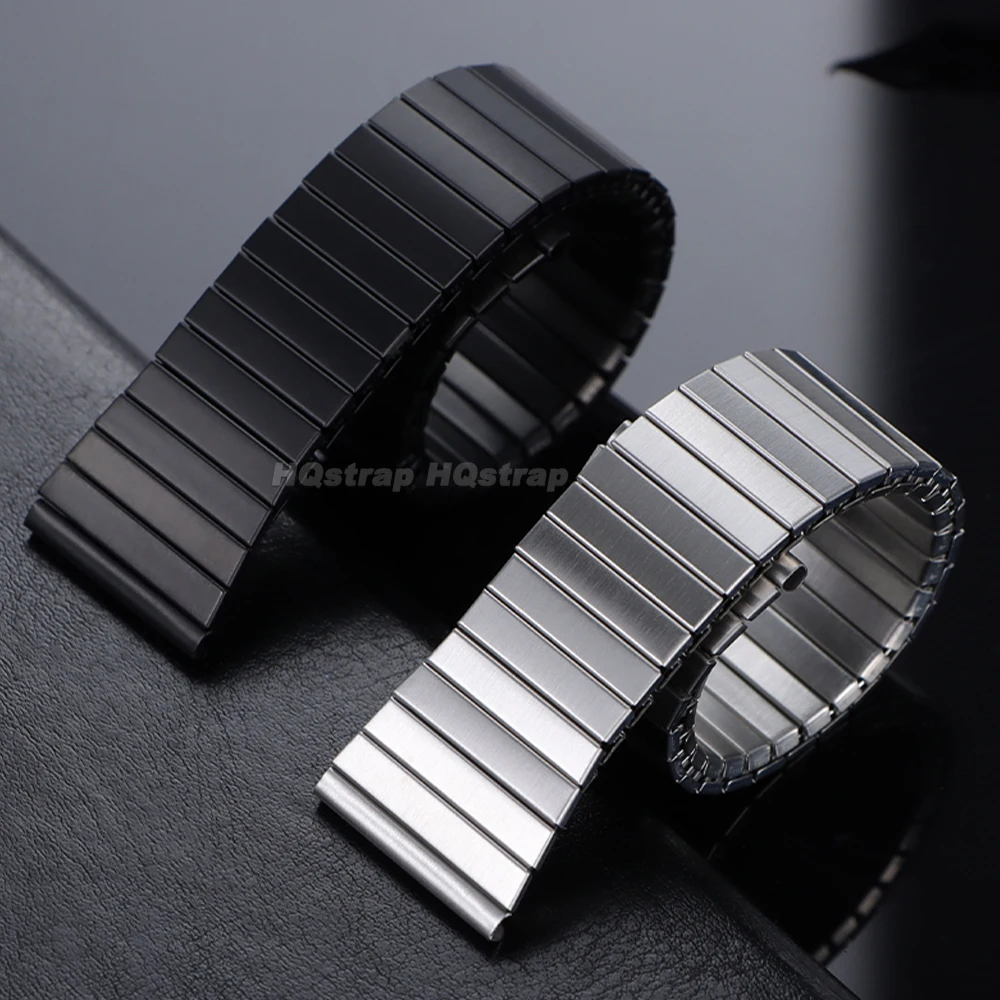 Universal Stainless Steel Elastic Stretch Watchband - 22mm Expansion Bracelet Accessory