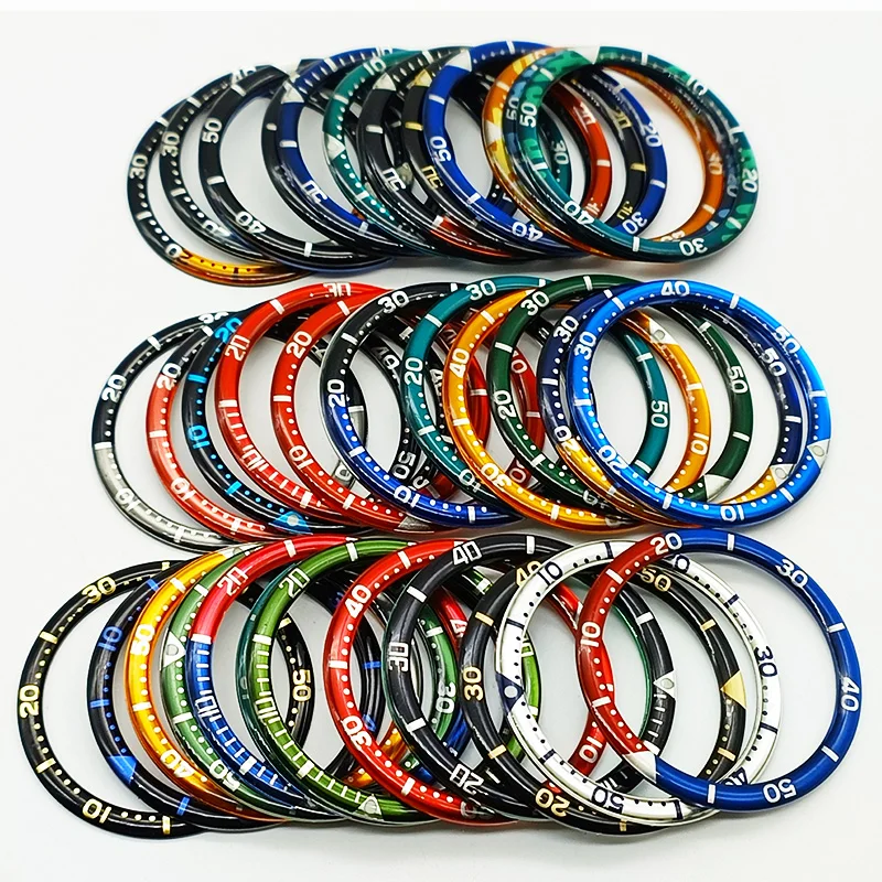 Premium 38mm Diver Watch Bezel Insert - Aluminum Resin Bezel Ring Spare Part