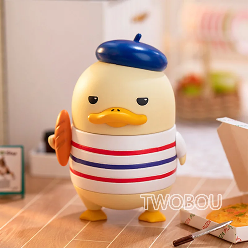 Caja ciega aleatoria de la serie Kitchen Battle de DUCKOO, juguetes de figuras de acción de anime kawaii, caja sorpresa misteriosa, muñecas, regalo para niñas