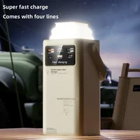 With Built-in Cable Powerbank 50000mah Camping Light Portable Outdoor Emergency Power Banks Smartphone Backup Power 50000mah 2