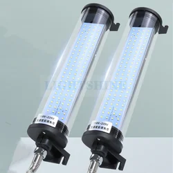 LED Machine Tool Working Lamp CNC Lathe Lighting Lamp Fluorescent Lamp Waterproof With Metal Hose 220V24v Cylindrica Tuble lamp