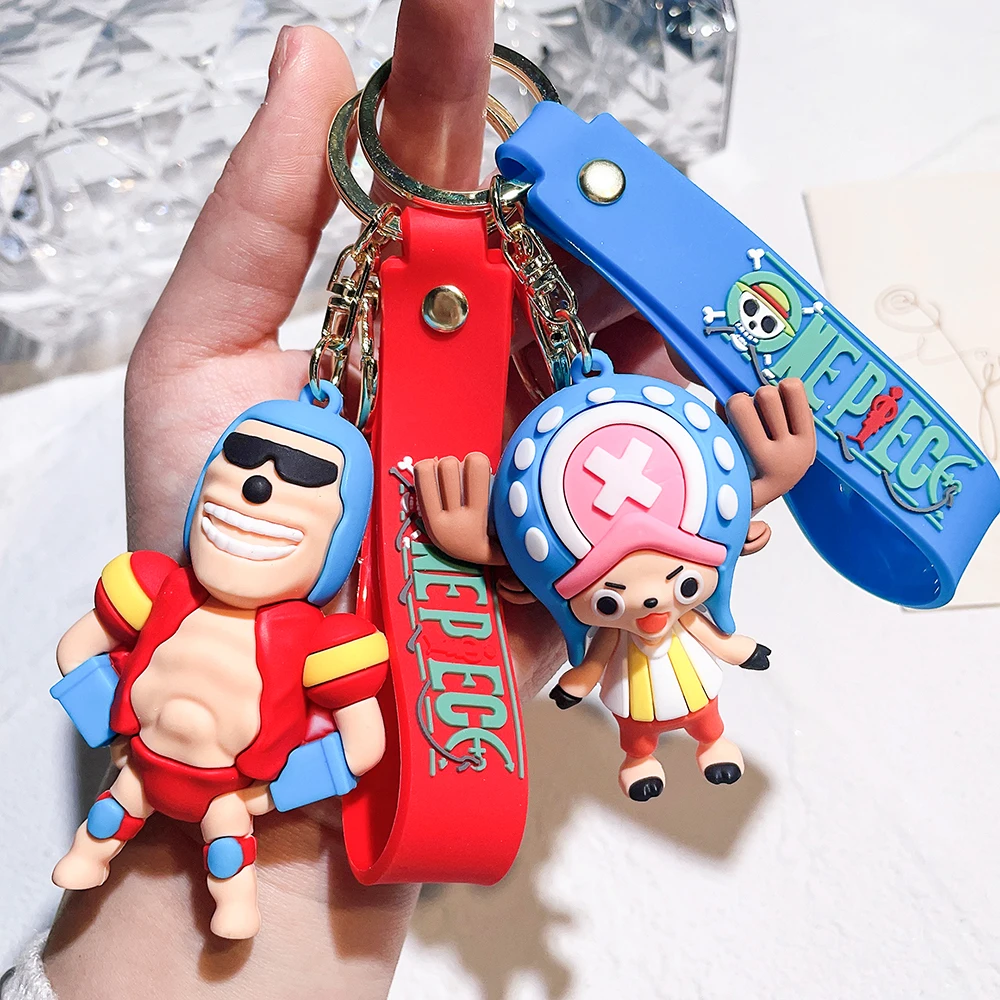 One Piece Keychains Anime Monkey D. Luffy Tony Chopper Roronoa Zoro Cartoon  Character Key Chains Bulk Keyring Doll Bag Pendent - Action Figures -  AliExpress