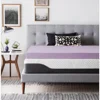 LUCID 4 Inch Lavender Infused Memory Foam Mattress Topper - Ventilated Design - California King Size 1