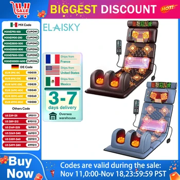 Electric Massage Mattress Vibrating Heating Infrared Massager Cushion For Neck Back Foot Full Body Pain Stress Relief Body Relax 1