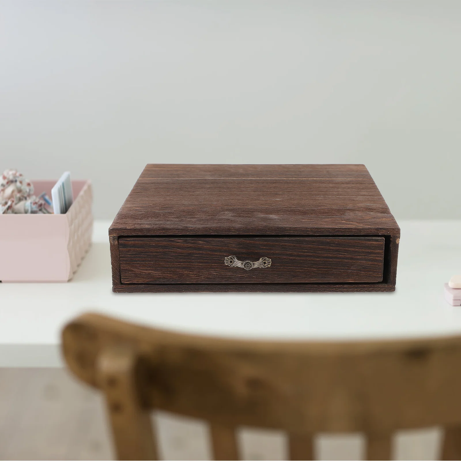 

Storage Drawers Desktop Organizer with Wooden Universal Table Organizers and Office
