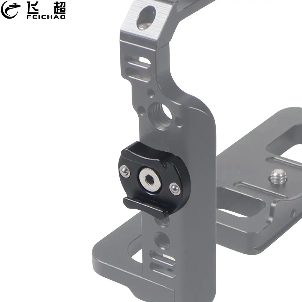 Aluminum alloy Cold Shoe Mount Adapter 1/4" Screw Hole for DSLR Camera