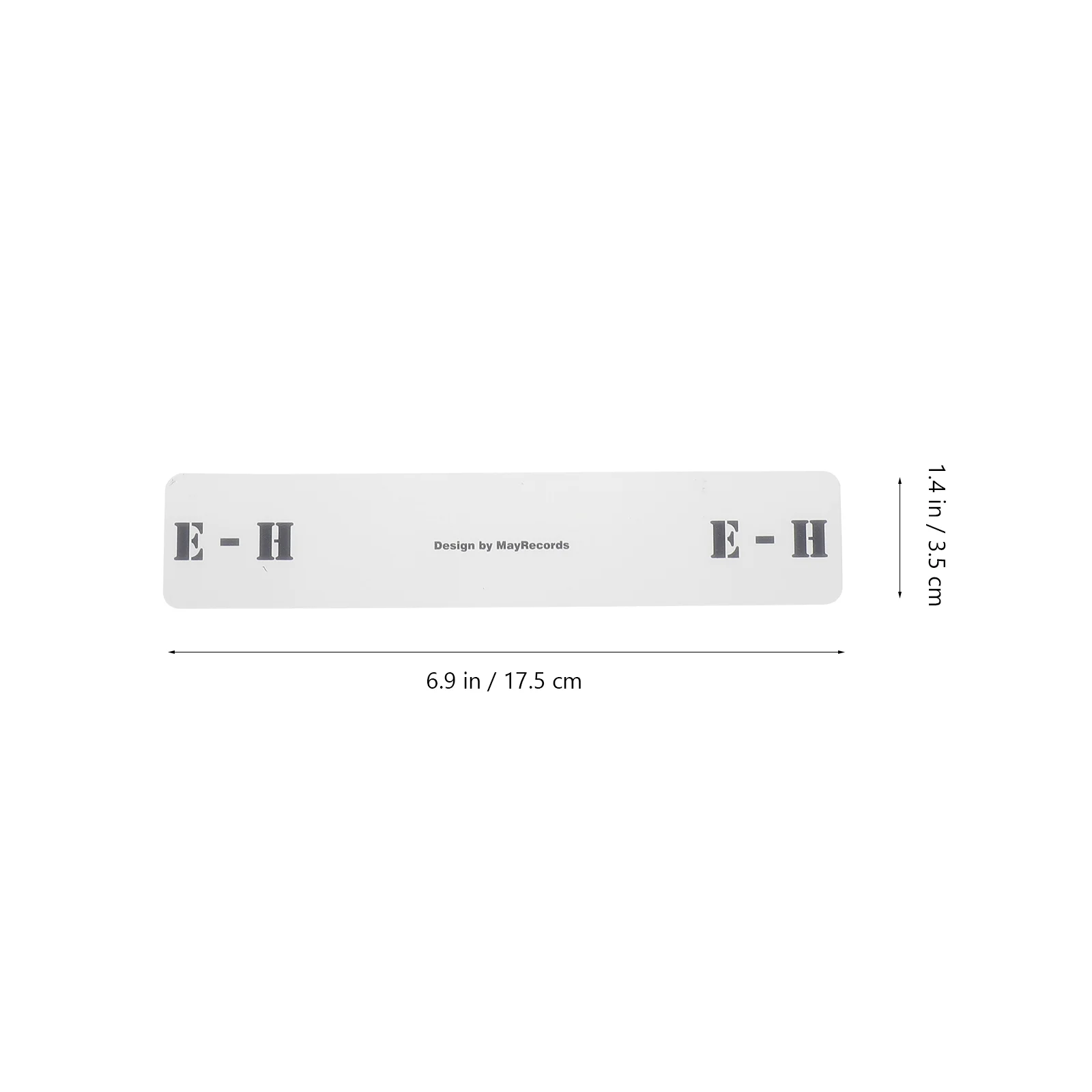 레이블 카드 정리함 알파벳 탭 아크릴 인덱스 카드, CD 레코드 정렬, 6 개