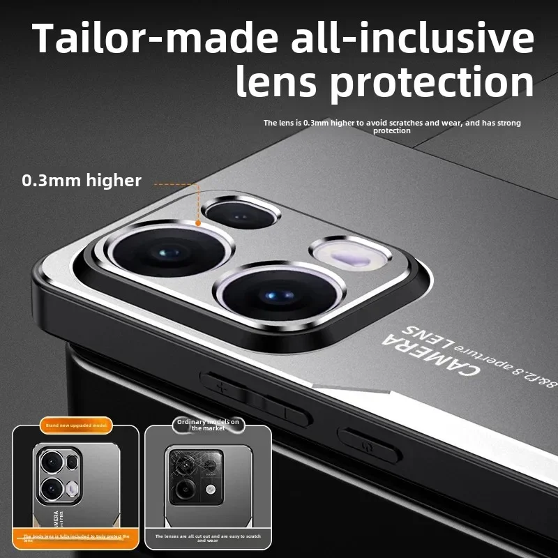 Premium Aluminum Alloy Matte Metal Shell Shockproof Phone Case