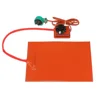 110V/220V Flexible Silicone Rubber Heating Pads Electric Heater Plate Mat W/ 3M Adhesive Knob Temperature Controller Thermostats 1