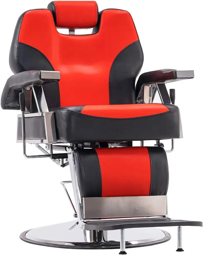 Heavy Duty Recline Barber Chair All Purpose Hydraulic Salon Chair for Hair Stylist Spa Beauty Shampoo Equipment 8706 (