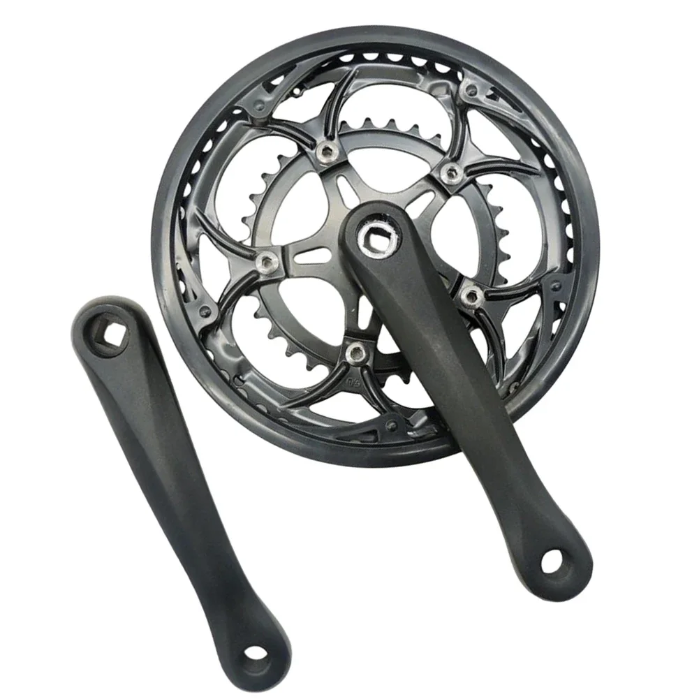 Road-Bike-Double-Chainwheel-Set-34-50T-Crankset-Chainset-170mm-Square ...