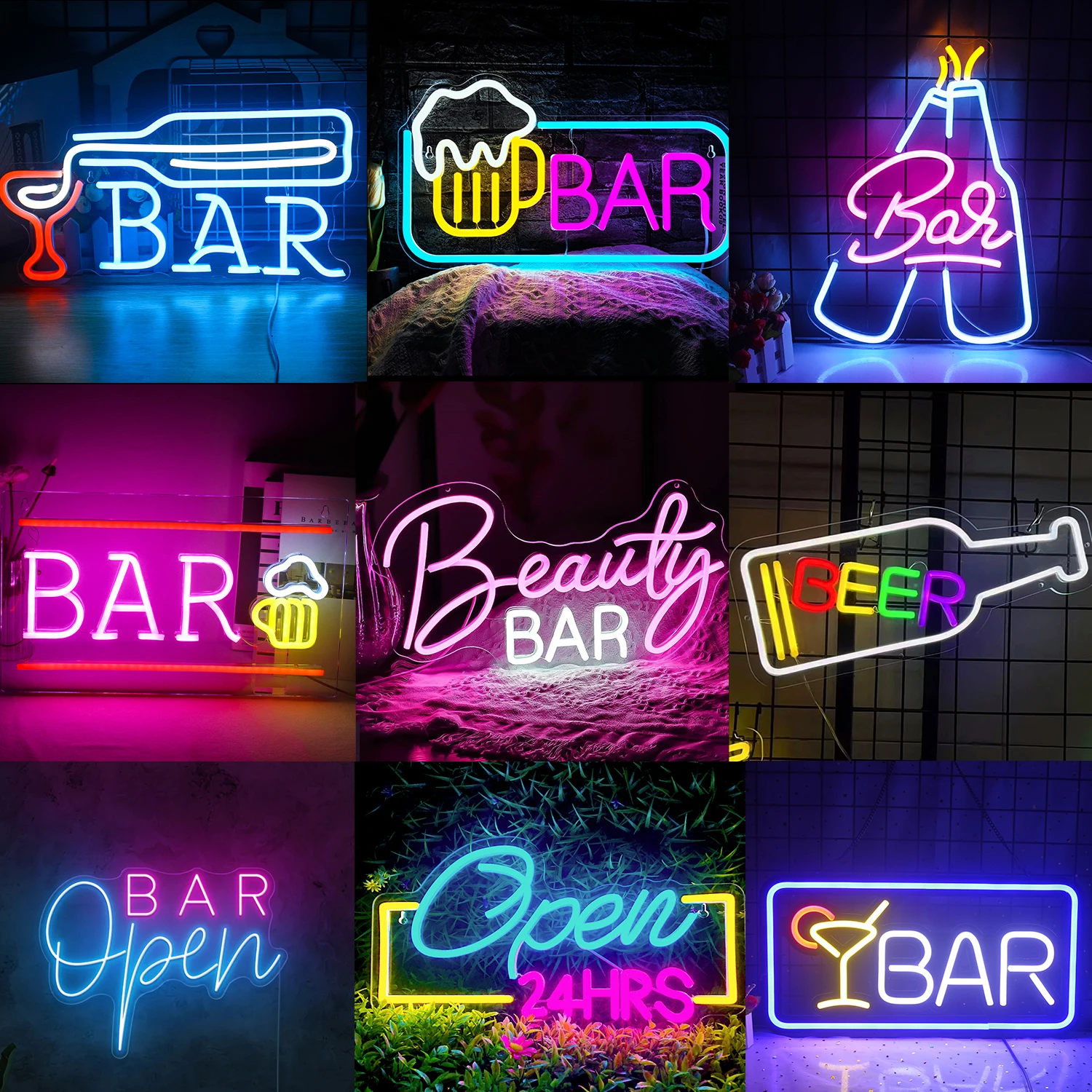 Ineonlife Wine Glass Neon Sign LED Light Party Club Restaurant Shop Bar Bedroom Home LampUSB Powered Atmosphere Wall Decor Gift neon lightt led sign wedding style holiday party home room party bar store atmosphere neon art wall decor personality neon signs