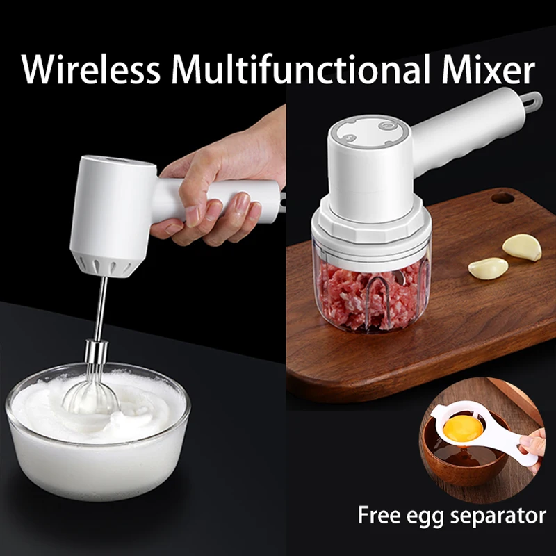 Handheld Electric Food Mixer Machine Wireless Portable Automatic Cake  Beater Cream Whipper Pastry Hand Blender for Kitchen - AliExpress