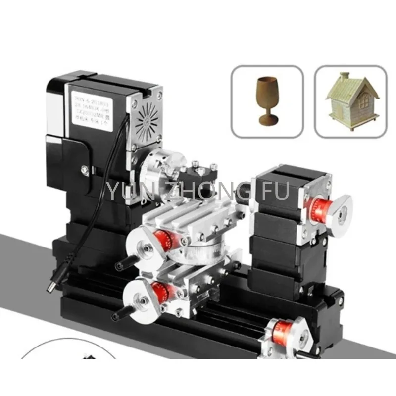 

60 Вт Металлический мини-фреза т20002mr для DIY хобби, большая мощность, DIY токарный станок 12000 об/мин, металлический токарный станок с двигателем