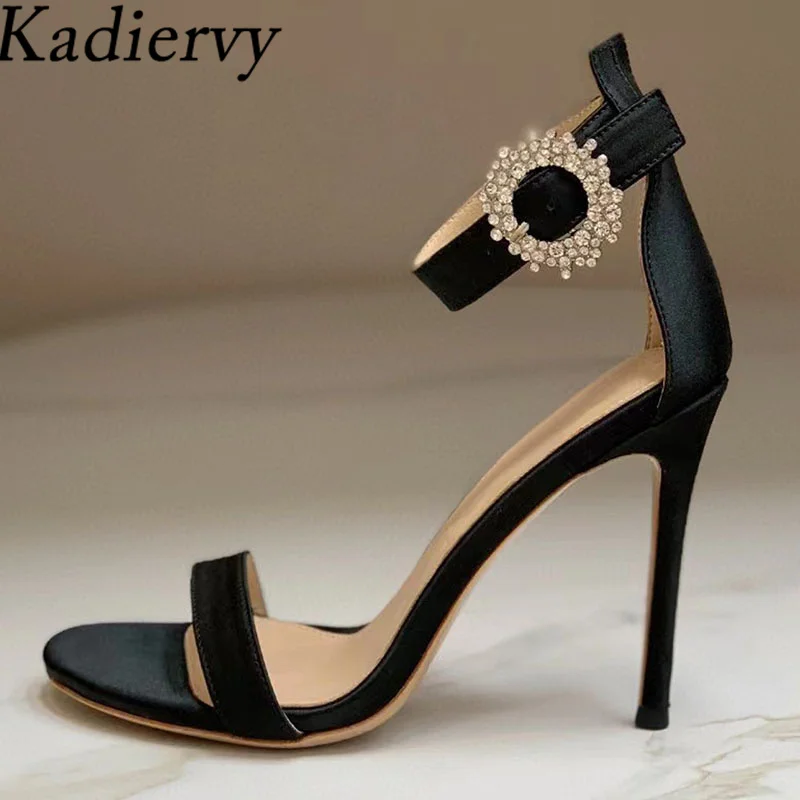 

Sexy High Heels Gladiator Sandals Women Rhinestone Ankle Strap Summer Shoes Women Thin Heels Sandals Woman Sandalias Mujer