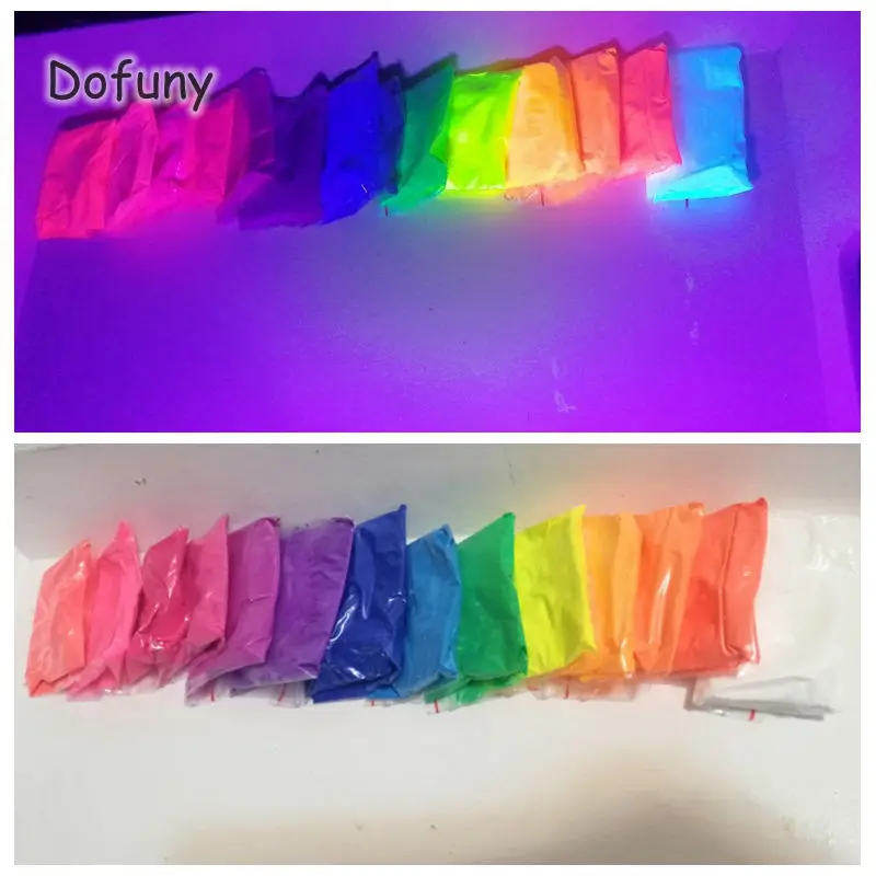 혼합 13가지 색상 색상당 10g, 형광 네온 다채로운 그라데이션 디자인 안료 페인트 비누 네온 파우더 화장품 네일 글리터