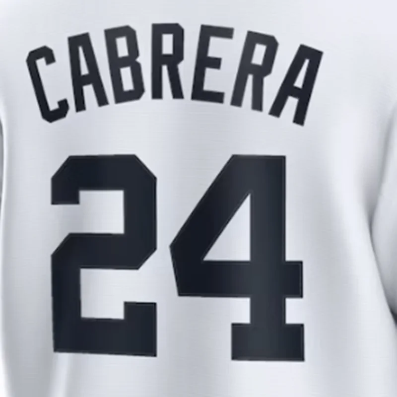 thumbnail image 1 of Camisetas de béisbol de la famosa marca Detroit con bordados para hombres, mujeres y jóvenes, personalizadas #24 CABRERA #28 BAEZ #31 GREENE #33 KEITH, 1 of 5