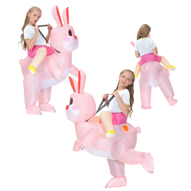 Easter Day Riding Rabbit Festive Event Cosplay Halloween Costumes for Women Chilren Inflatable Costume - Image 2
