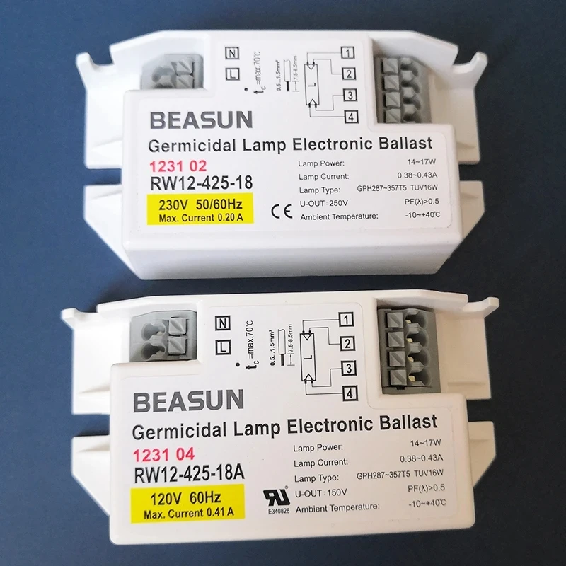 

Best Electronic Ballast for BEASUN UV Lamp RW12-425-18 RW12-425-18A (110V/220V)