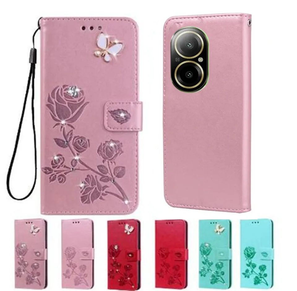RankOne Cover per Realme C71 / Realme P3 Lite (6.67 Inches), Custodia Flip Pelle Portafoglio, Magnetica Libro Bumper Cover Case - Blu
