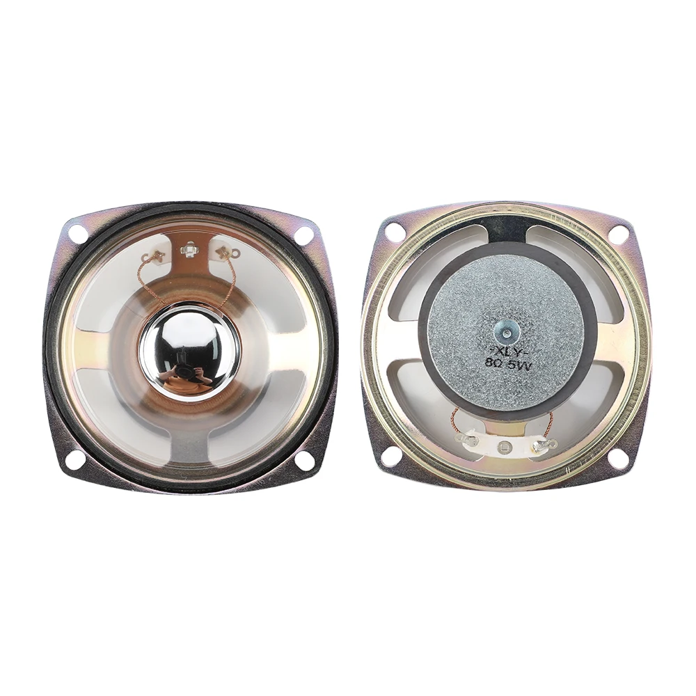 2Pcs 3 Inch 8 Ohm 5W Square Speaker Midrange Waterproof Transparent Film for Voice Broadcast DIY Bluetooth Loudspeaker bluetooth speaker mini bluetooth speaker audio speaker
