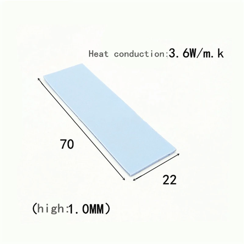 M2  Hard Drive Heat Sink Aluminum 70x22x6mm 2280 NVME SSD PCIE Heatsink Radiator Thermal Cooling Vest Set
