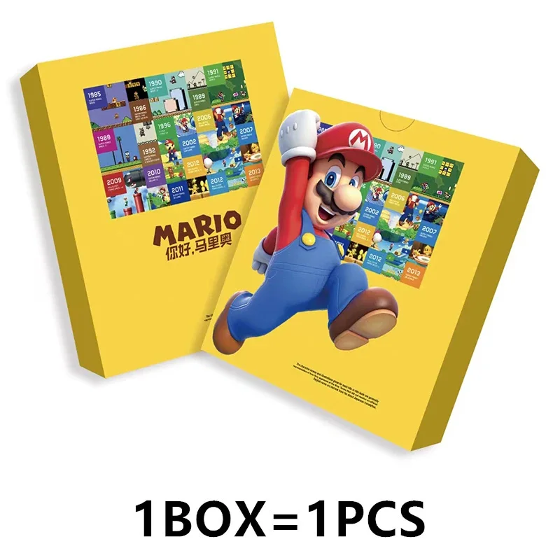 New Mario Card Super Mario Bros Classic Arcade Cabinet Game Memory Killing Crystal Limited quicksand Collection Cards Toy Gift