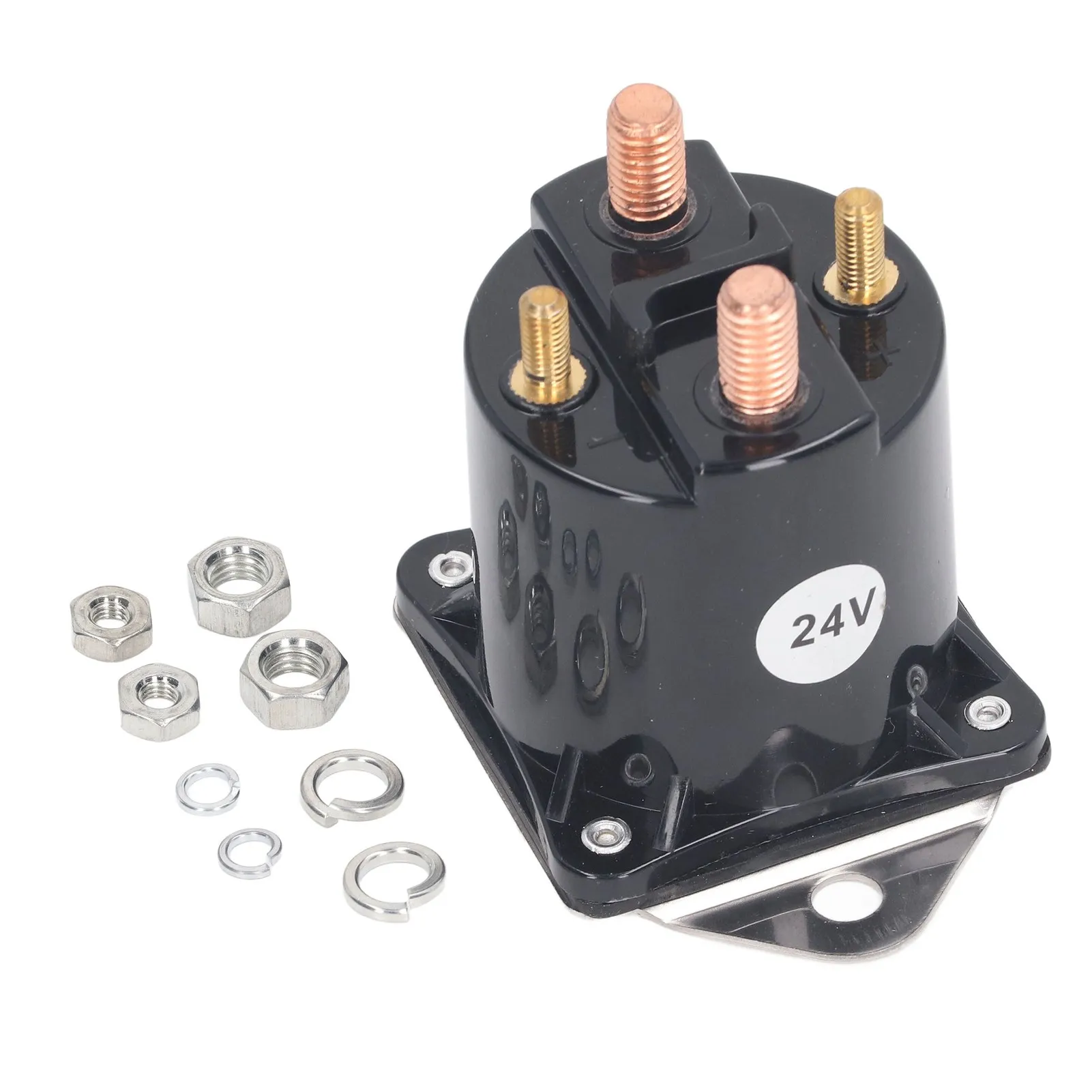 

Excavator Relay Car Power Switch Relay Flame Retardant Brass Coil 4 Terminal 24VDC Excellent Electrical Conductivity for ATV