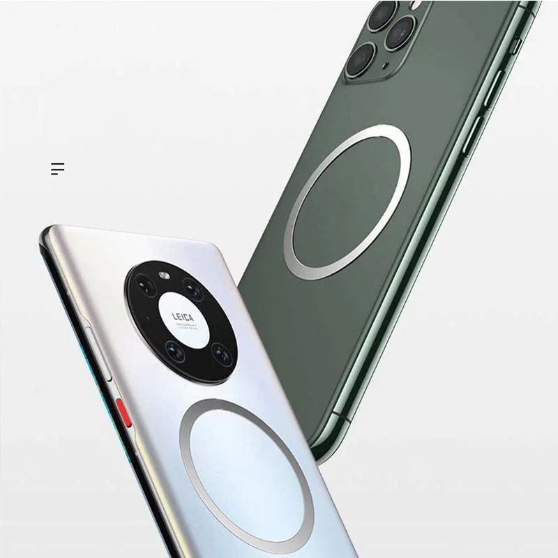 Universal Magnetic Plate Ring for Secure Wireless Charging and Phone Mounting