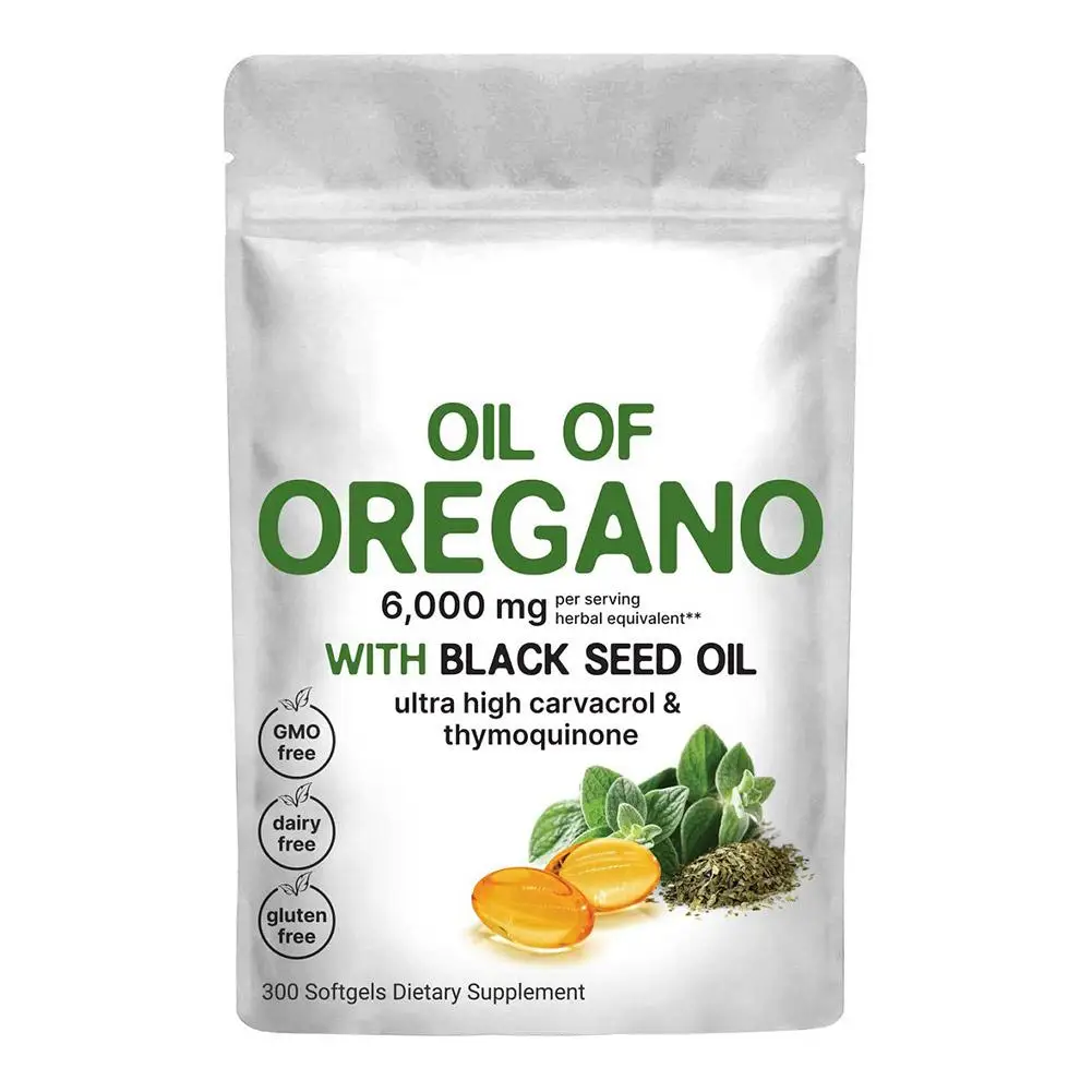Oil Of Oregano Vitamin D3 K2 Supplement Soft Gels 6,000 Mg 300 Gummies Dietary Supplement