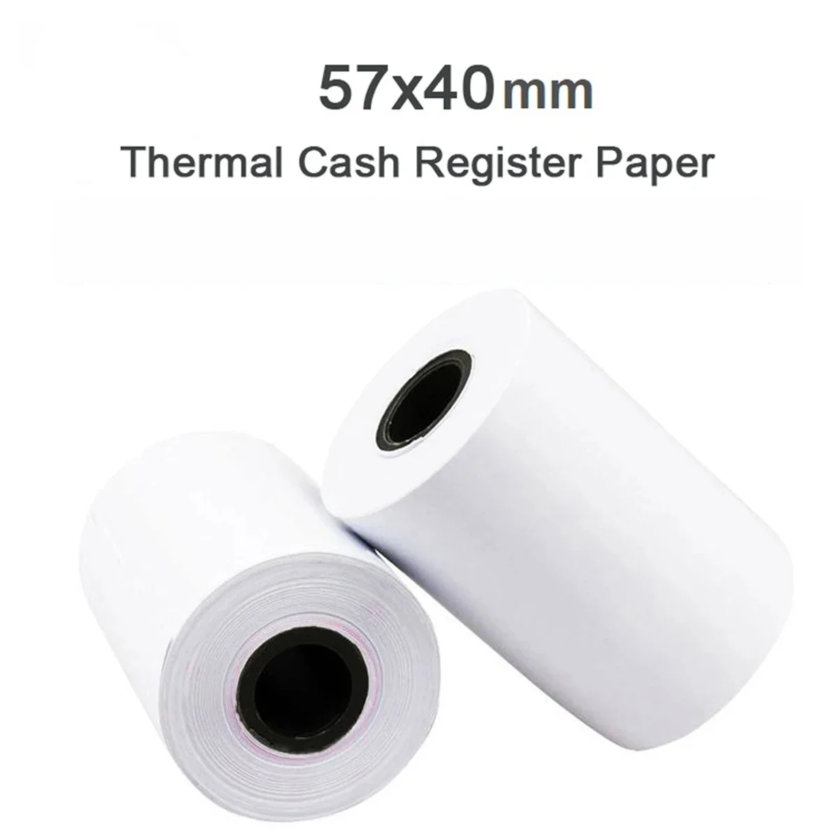 10PCS 57x40mm Cash Registers Paper Thermal Credit Card Papers For POS Printers For Supermarket Restaurant Mall Receipt Printing