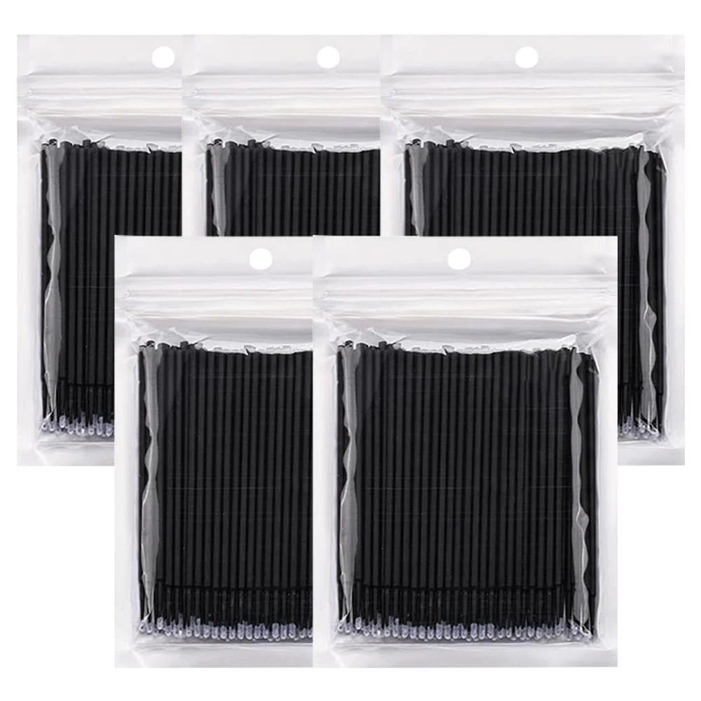 500/1000PCS Eyelash Brushes Crystal Swab Microbrushes Eyelash Extension Brush Grafting Lash Removing Applicators Makeup Tool 1