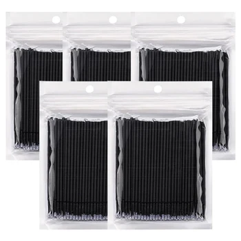 500/1000PCS Eyelash Brushes Crystal Swab Microbrushes Eyelash Extension Brush Grafting Lash Removing Applicators Makeup Tool 1