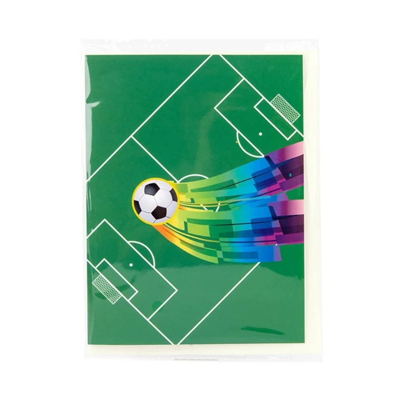 Football Handmade 3D Popup Card Popup Greeting Card Sports Card Happy Birthday Card Father Day Cards with Envelope greeting cards