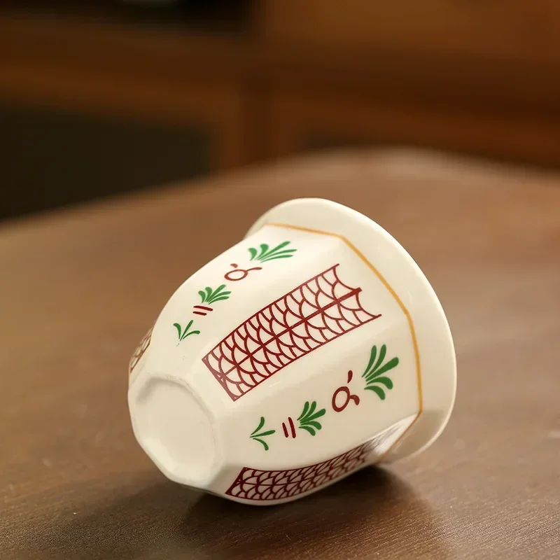 180ml Tea Cup Garland Hand Held Espresso Ceramic Cup Cappuccino Coffee Cup Turkish Coffee Cups Handmade Ceramic Cappuccino Cups