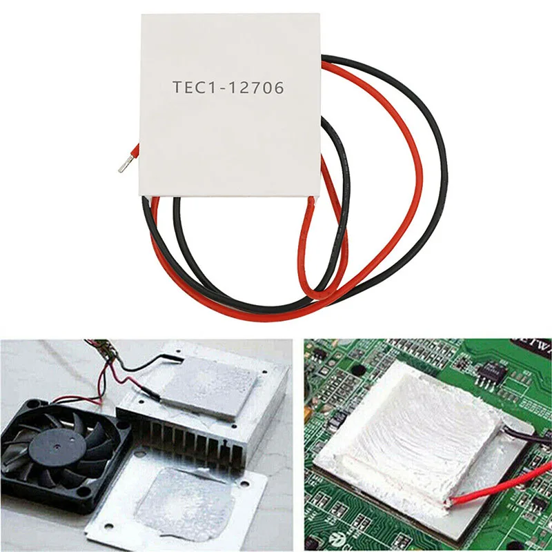 

TEC1-12706 Semiconductor Refrigeration Chip 40*40MM Thermoelectric Cooler Peltier Element Module