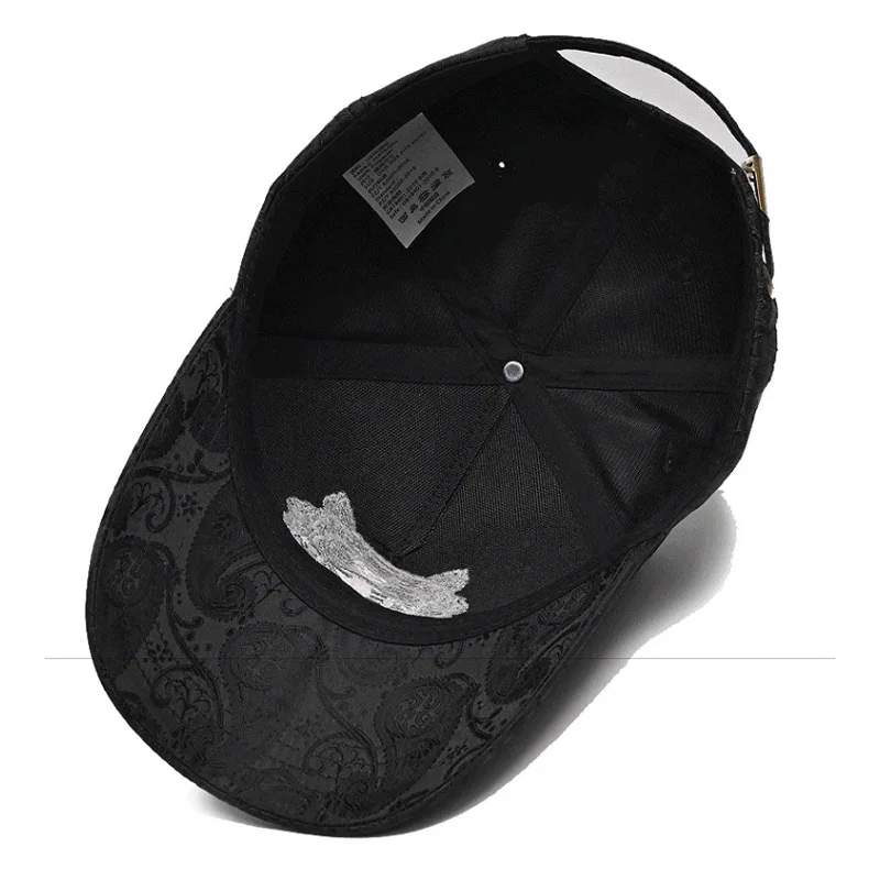 Men's tiger head high top stylish baseball cap small fashionable duckbill cap worn all year round
