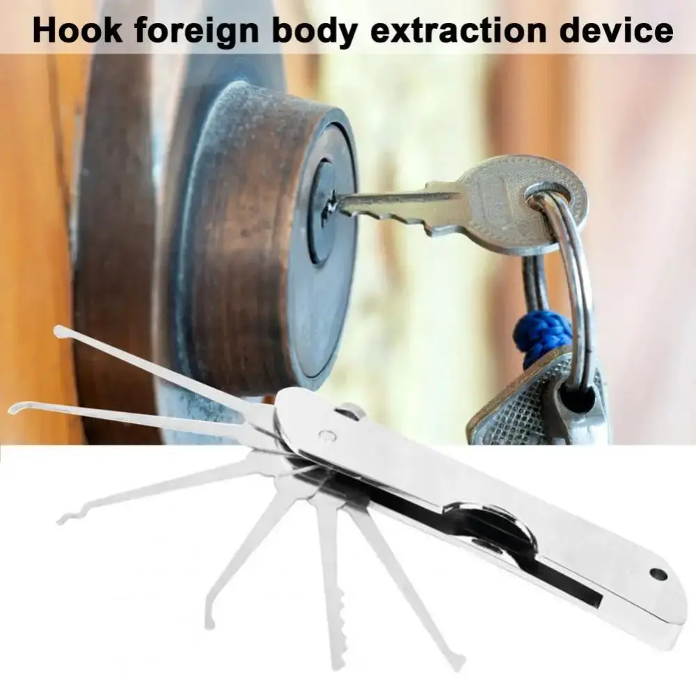 Portable Lock Picking Set 6 In 1 for Automotive DIY