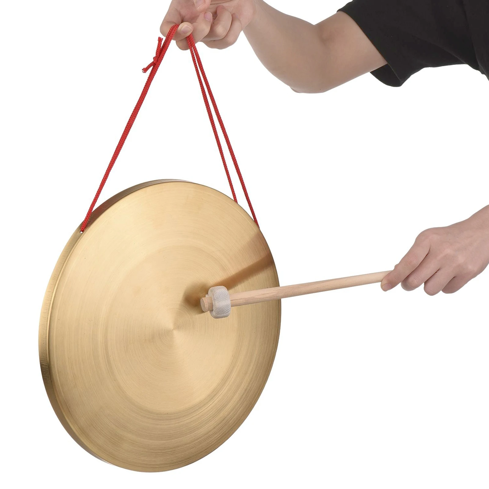 15cm/22cm/30cm Hand Gong Cymbals Brass Copper Gong Chapel Opera Percussion Instrument with Round